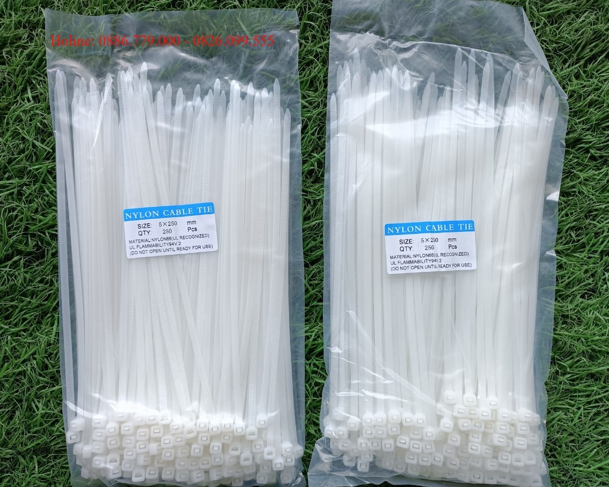 Địa chỉ bán Dây rút nhựa 250mm (Lạt nhựa, Dây thít nhựa) loại chất ...