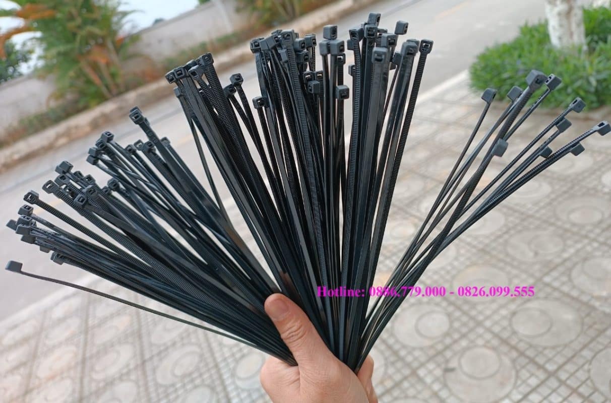 Sản xuất và phân phối Dây rút nhựa 300mm*4mm, Dây rút nhựa 300mm*5mm ...